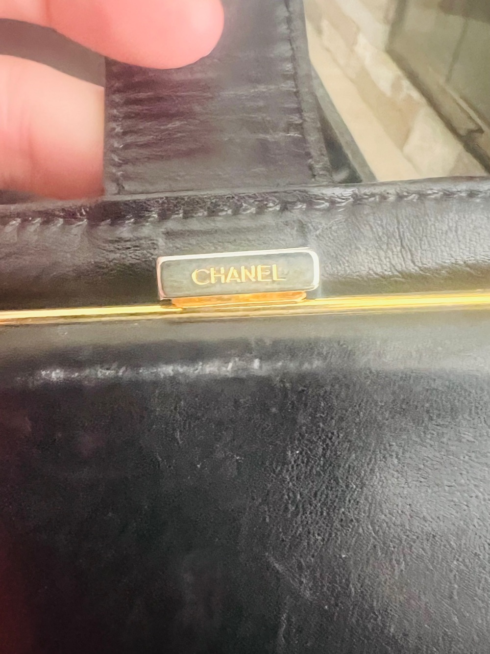 Chanel Black  Caviar Leather Wallet Clutch - Picture 5 of 12